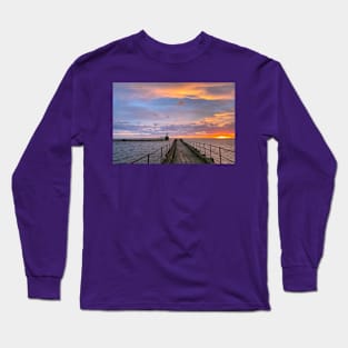 January sunrise at the mouth of the River Blyth Long Sleeve T-Shirt